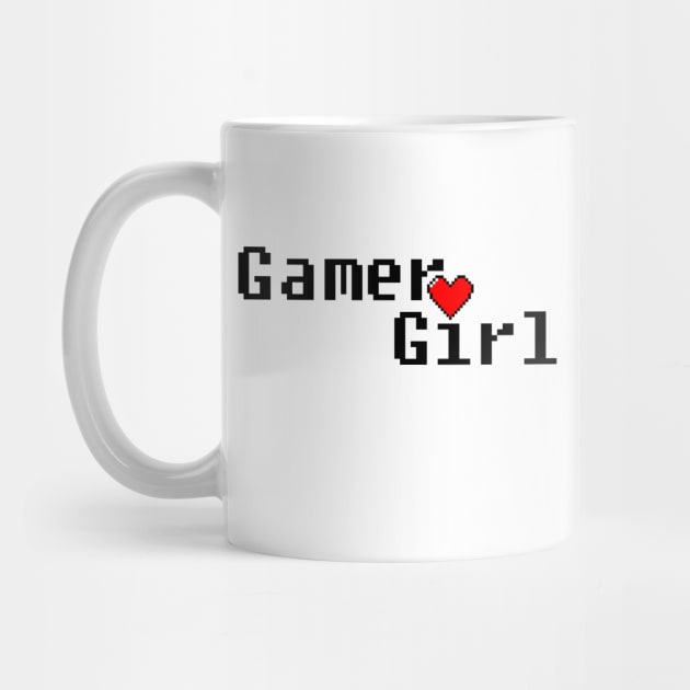 Gamer girl pixel heart by Playfulfoodie